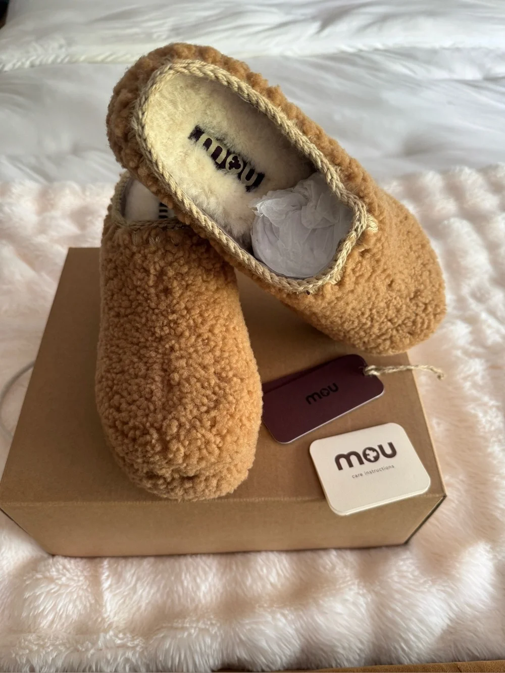 Mou Curly Sheepskin Clog - Picture 1 of 10